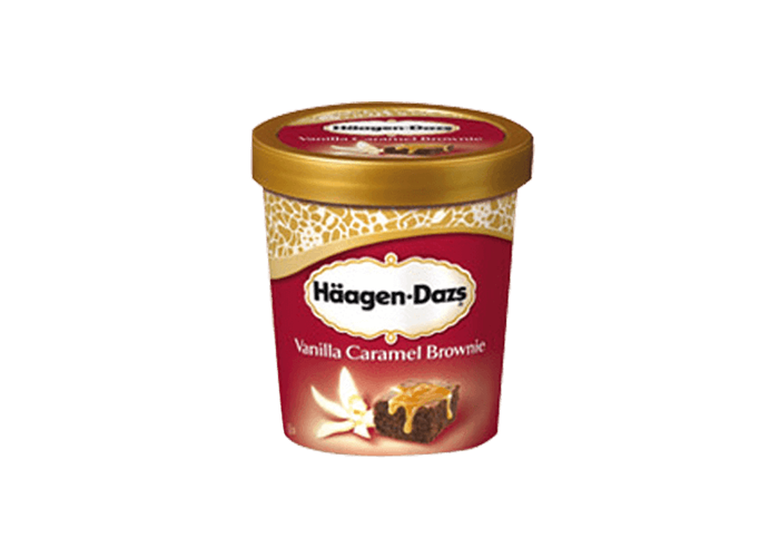 HAAGEN DAZS VANILLE CARAMEL BROWNIE 500ML