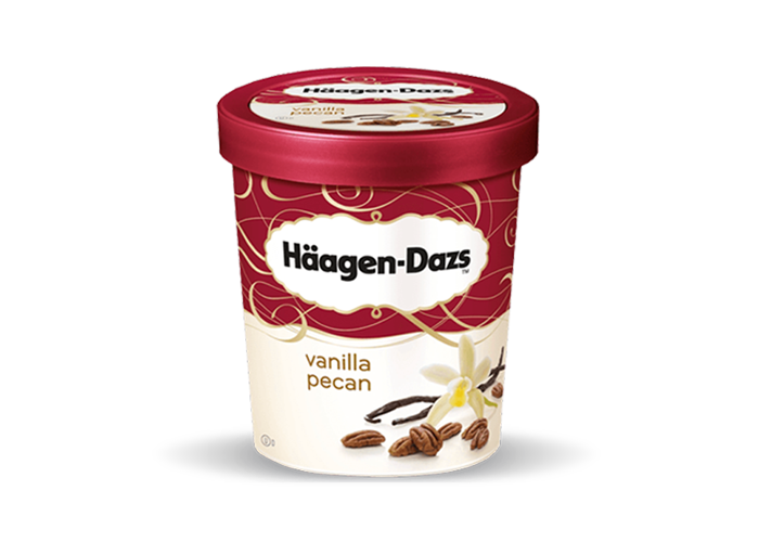 HAAGEN DAZS VANILLE PECAN 500ML